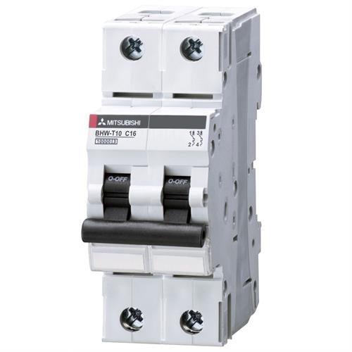 MCB MITSUBISHI 2P 16A 10kA ( BHW-T10 )